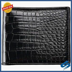 Genuine Crocodile Skin Men's Wallet Handmade Alligator Leather
